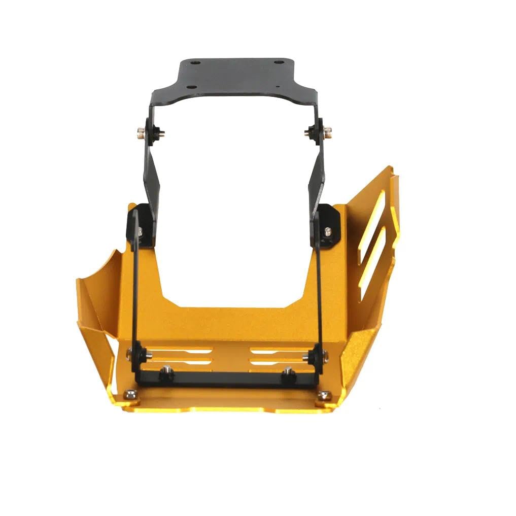 Schutzplatte Motor-Schmutzschutz, kompatibel mit MONKEY 125 2022-2023 GROM 125 JC92 Alle Baujahre, DAX 125 ST125 2022-2024, Motorrad Motor Schutz Abdeckung Basis Chassis Schutz Skid Platte (Gold)