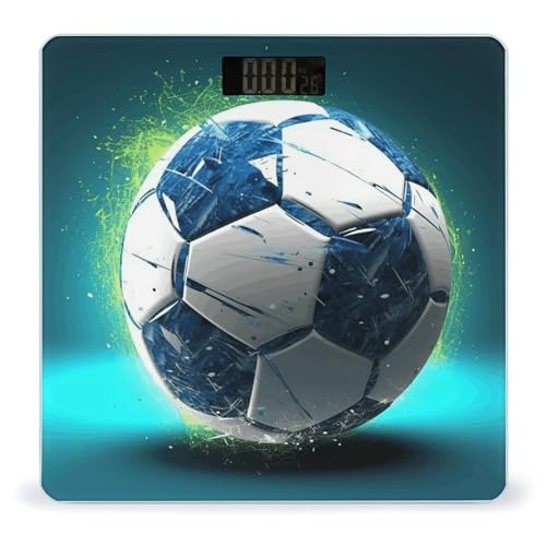 Balanza Digital de Baño con Diseño Balón de Fútbol miniatura 1