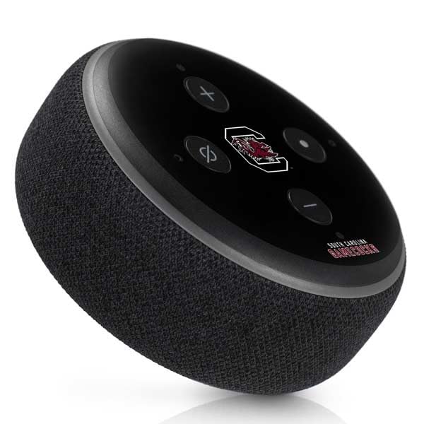 Skinit Decal Audio Skin Compatible with Amazon Echo Dot 3 - Officially Licensed University of South Carolina Gamecocks Black Design