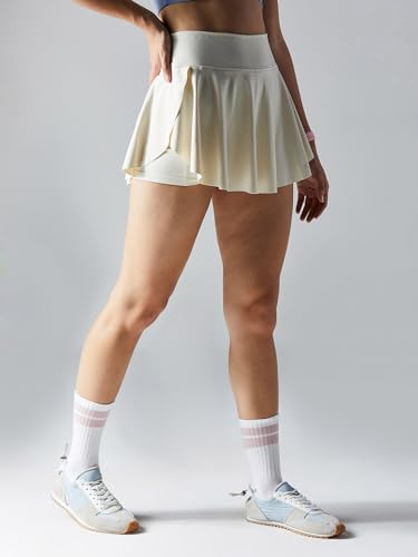 Image of CAVA Swirl Tennis Skorts for Women | Built-in Shorts, Moisture-Wicking, Stretchable, Pockets, Twirl-Friendly Design | Active Skirt for Sports