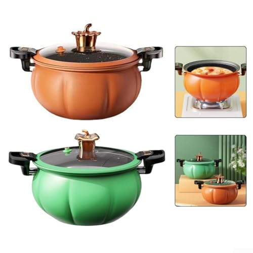 Olla a presión antiadherente compacta para cocina rápida miniatura 5
