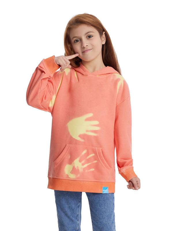 Unisex Children Heat Reactive Color Changing Sweatshirt Fashion Casual Hoodie for Boys and Girls