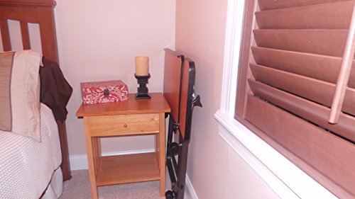Platinum Health Acrobat Professional Overbed/Laptop Table, Tilting Mast, Height Adjustable with Casters. Split Top and Folds for Easy Storage. U-Shaped Base