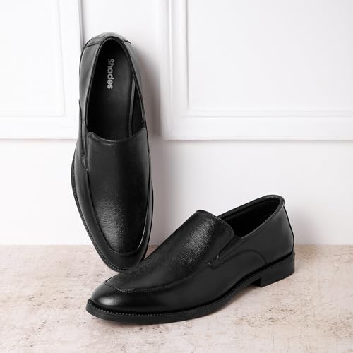 Image of Shades Classic Slip-On Formal Shoes for Men | Comfortable Walking Shoes | Classic Design | Soft Lining | Breathable | Slip Resistant
