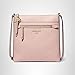 Michael Kors Jet Set Charm Small Flat Crossbody Bag, Gold-Tone Hardware/Pebble Leather/Soft Pink