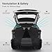 Soulian Car Tailgate Mesh Screen for SUV, CUV, MPV, Van, Ventilation Breathable and Anti-Mosquito Magnetic Mosquito Net Tailgate Essentials Car Camping Accessories