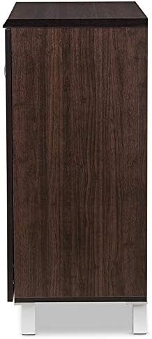 Miniatura 6 de Wholesale Interiors Baxton Studio Excel - Armario de almacenamiento para aparador, color marrón oscuro (SR 890005-Wenge)