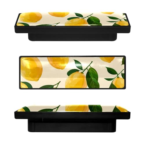 4 Pack 3.6inch Length Black Kitchen Cabinet Knobs Stainless Steel Drawer Knobs Bedroom Dresser Knobs for Men Women Girls, Nursery Knobs