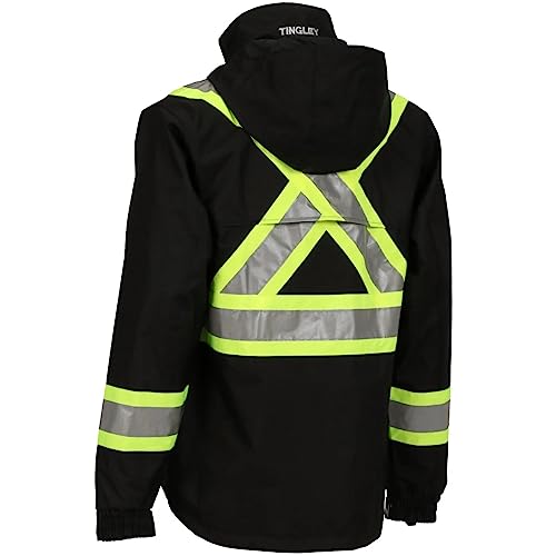 Image of Tingley Standard Icon X-Back High Visibility Jacket with Detachable Hood