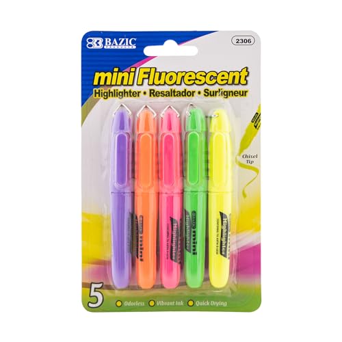 Mini surligneur portable Bazic pour ne plus perdre ses feutres de surlignage