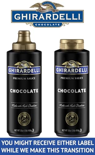 Ghirardelli FREEPI Chocolate And Caramel Sauces 16 Oz Squeeze Bottles thumb #1