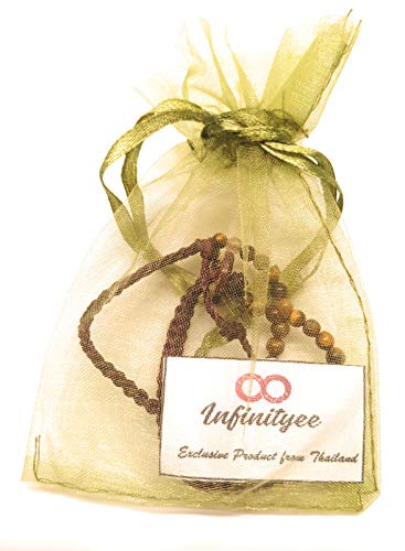 Infinityee888 Tiger Eye Anklet Bracelet Bead Woven Brown Wax 8 Infinity Endless Love Symbol Adjustable Ankle Bracelets For Men, Women, Teen Girl Handmade Vintage Hippie Bohemian Gypsy Boho Unisex N8-A02 #TOP2