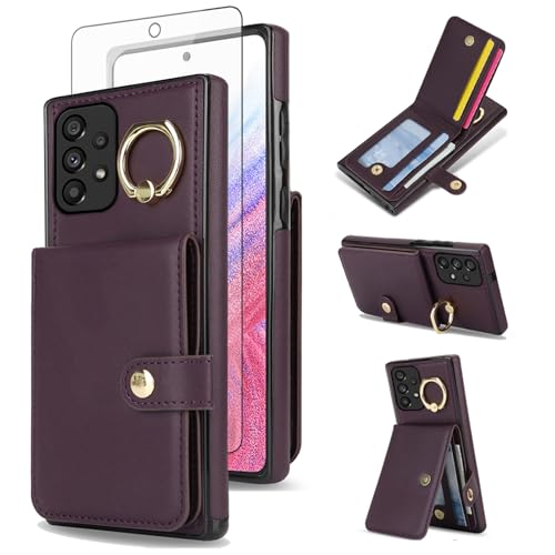 Coque Samsung Galaxy A53 5G avec protège-écran et porte-cartes