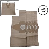 bartyspares® 5 x DUST BAGS for TITAN SCREWFIX TTB350VAC 1300W 16LTR WET & DRY VA...