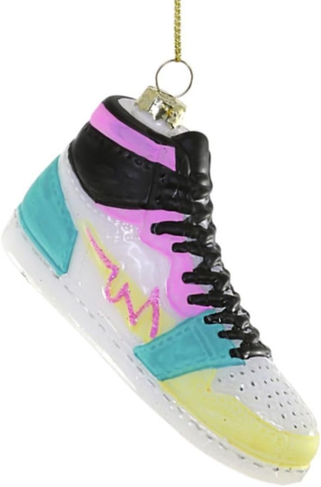 Cody Foster & Co High Top Sneaker Blown Glass Hanging Ornament GL-101