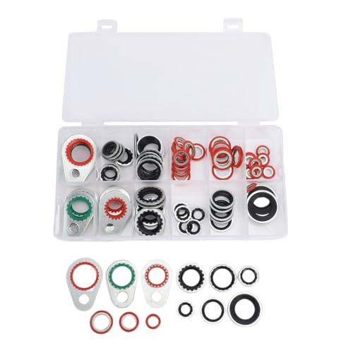 Arandelas de sello para compresor de aire acondicionado kit de 12 tamaños r12 automotriz