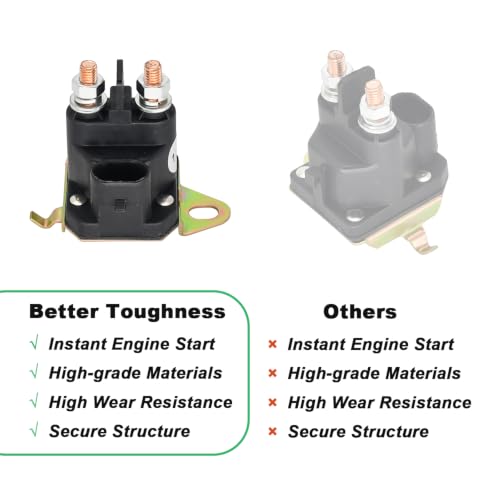 Relé solenoide de arranque con encendido estable de 12V compatible con Trombetta 5