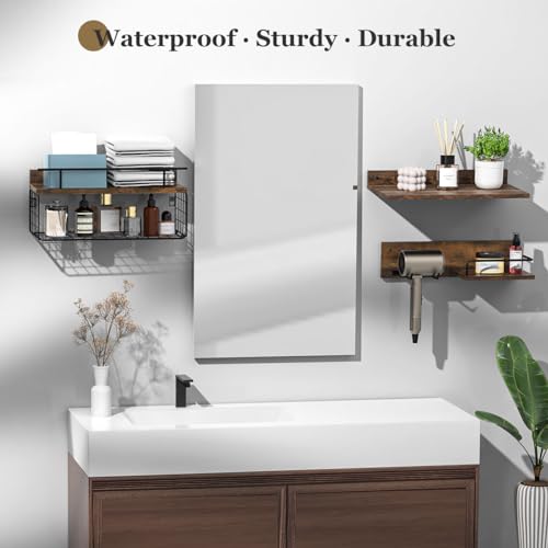 Luxspire-Bathroom-Shelves-Over-Toilet-Floating-Shelves-Bathroom-Wall-Shelves-with-Basket-and-Toilet-Paper-Holder-Rustic-Farmhouse-Wall-Shelves-Bathroom-Wall-Decor-Brown-Set-of-3 Luxspire Bathroom Shelves Over Toilet Floating Shelves Bathroom Wall Shelves with Basket and Toilet Paper Holder Rustic Farmhouse Wall Shelves Bathroom Wall Decor Brown Set of 3