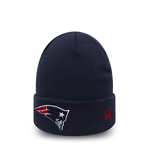 New Era New England Patriots Beanie Team Essential Cuff Navy - One-Size