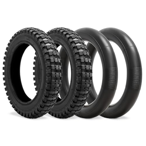 12.5x2.75 Tire and Inner Tube,2 Sets Replacement Knobby Tires for Razor MX350 MX400 Dirt Bike Rocket, X-Treme X-560, Compatible with 12 1/2x2 3/4 Electric Scooters