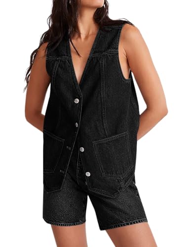 Gilet en jean pour femme Tankaneo sans manches parfait pour vos sorties d'été
