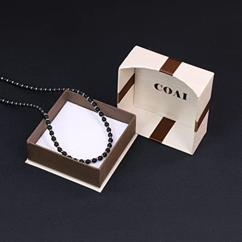 COAI Mens Womens Simple Stone Beaded Strand Necklace