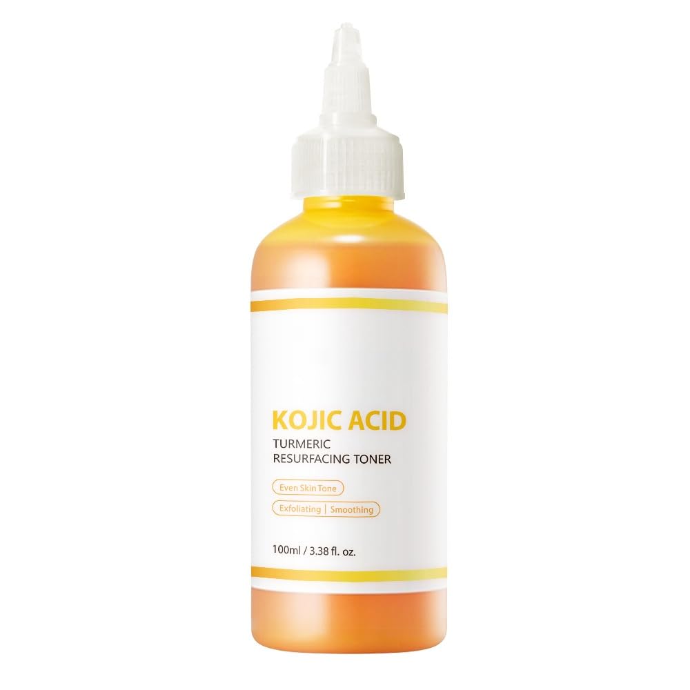 Kojic Acid & Turmeric Resurfacing Toner: Gently Exfoliates and Evens Skin Tone — Daily Care for Face & Body (100ml)