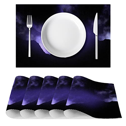 Sets de table en tissu Oxford résistant à la chaleur lot de 4