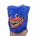 KFGJ Poppy Playtime Costume, Huggy Wuggy Cosplay, Costume di Peluche, Maschera Spaventosa di Halloween, Mostro Horror Costume Cosplay Spaventoso Copricapo in Lattice per Uomini, Adulti