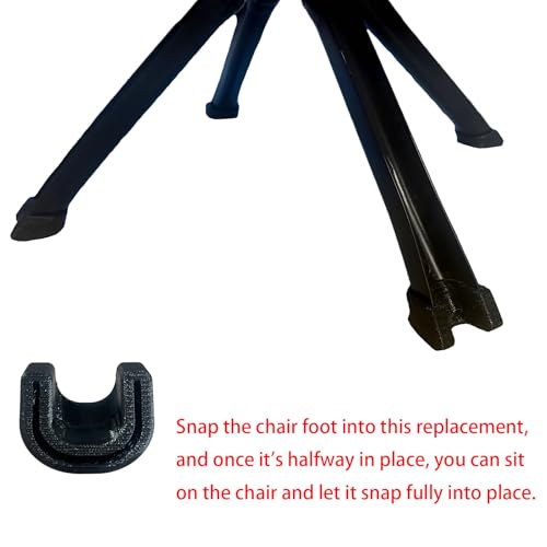 spansee 4 PCS Replacement Feet Compatible with Cliq Folding Chair, Camping Chair Feet Compatible with Cliq Chair