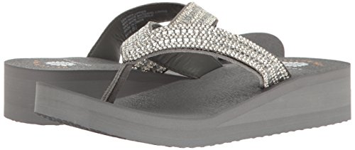 Yellow Box Women's Katie Wedge Sandal, Gray, 8 M Us #TOP6