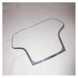 jeep grand cherokee chrome accessories Modelljahr: 2011-2018 SHOUNAO Fit for Jeep Grand Cherokee 2011-2018 ABS Carbon-Faser/Chrom-Auto-Innen Center Console Navigator GPS-Abdeckung Trim Autozubehör 1 (Color Name : Chrome)