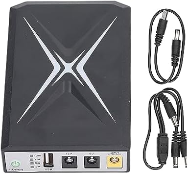 Mini UPS Battery Backup 10400mAh Uninterruptible Power Supply, Compact for Router, Backup Power for Security Camera