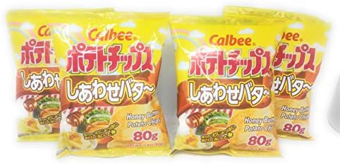 Calbee Honey Butter Potato Chips 80g, 4 Pack