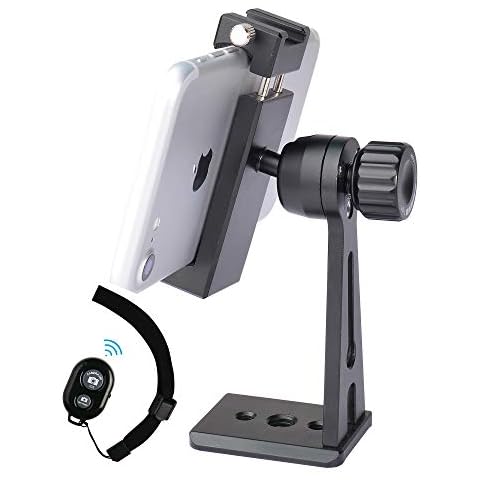 Riqiorod Phone Tripod Mount with Remote Control Cover
