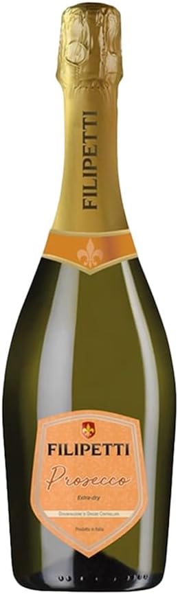 Filipetti Extra Dry Prosecco DOC 75cl | 11% ABV | Italian Sparkling Wine | Veneto Glera | Fresh Fruity Aperitif Wine