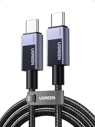 UGREEN Zapix Cable USB C PD 3.1 240W 140W 100W 60W Trenzado Nylon (1M)