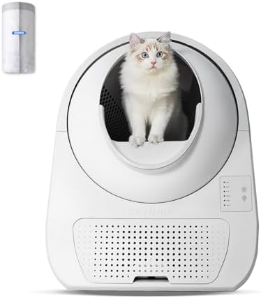 Self Cleaning Cat Litter Box — lifestyle photo