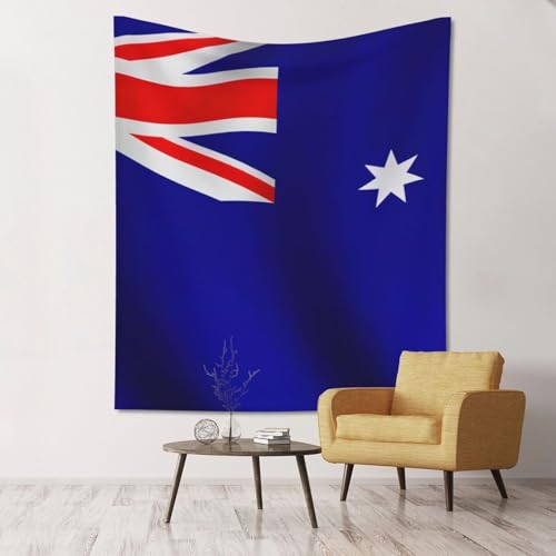 Drapeau australien mural en tissu ultra doux de décoration pour chambre à coucher