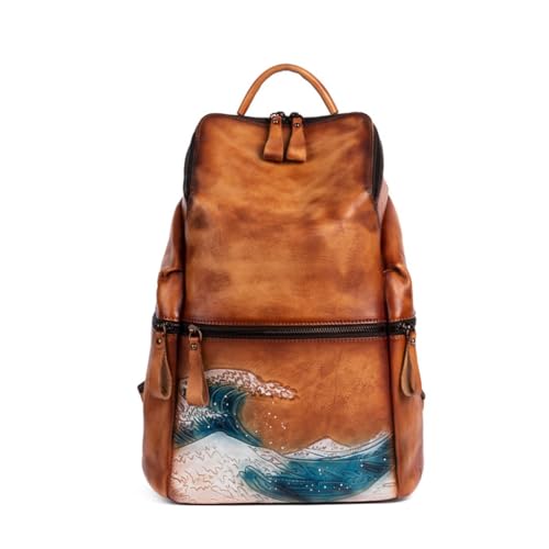 Sac à dos rétro femme grande capacité : sac à bandoulière vintage pour dames actives