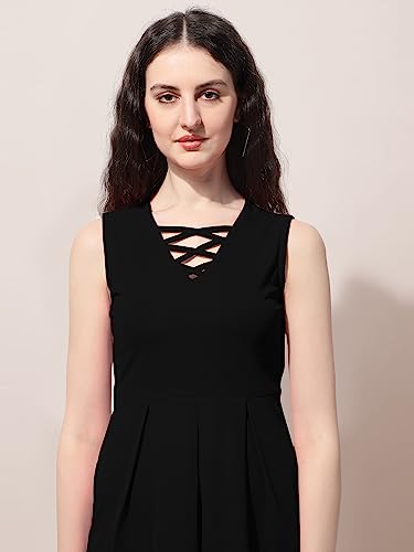 Image of OOMPH! Women's Polyester Blend A-Line Mini Dress