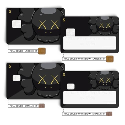 XX Black Credit Card Skin Debit Card Stickers for Key, Debit, Credit, Bank Card 4PCS Card Skin for Adults2