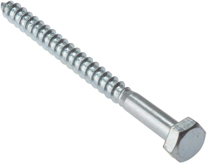 Coach Screws | M10 x 200mm | Zinc Plated | Bag 10