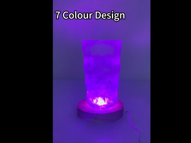 Lot De 4 Socles Lumineux LED Bois Carrés – 7 Couleurs RGB, Présentoir Pour Boules Cristal, Bijoux, Résine, Plaques Acrylique