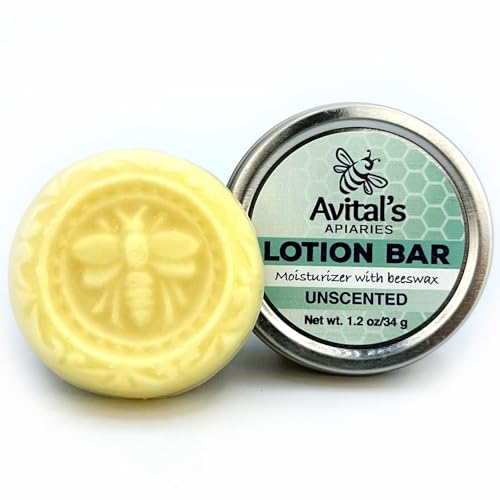 Avitals Unscented Lotion Bar – Beeswax, Shea Butter & Avocado