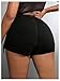 Verdusa Women's Plus Size Slit Jean Skort Asymmetrical Denim Jorts High Rise Wrap Shorts Black XX-Large Plus