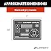 Lippert Ground Control RV 5th Wheel and Travel Trailer Leveling System Replacement Touchpad with Auto-Leveling Button - 421484