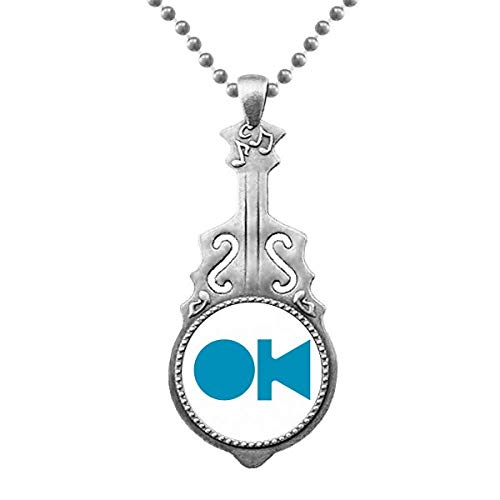 offbb - offbb Pendentif consentement connaissance commune culture de la langue anglaise Bijoux Musique Guitare Couple Hangtag
