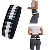 Yunrui Santenor - Ceinture Lombaire avec Support 3 Directions, Double Boucle Réglable, Confort Quotidien, Protection Dos et Lombaires, Matériau Respirant (M)