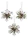 Ganz Mistletoe Krystal Pine Snowflakes (Set of 3)